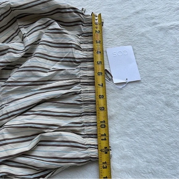 Cos striped wide leg pants